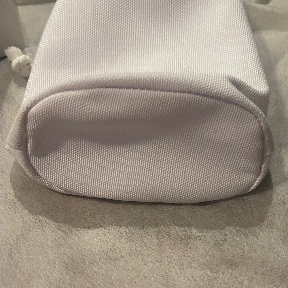 Dior white Canvas Drawstring Pouch with Gold CD Logo and box - Picture 4 of 8